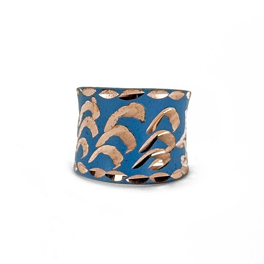Patina Oceanic Scales Ring