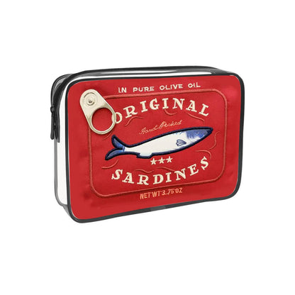 Sardine Can Print PVC Cosmetic Bag Clear Makeup bag