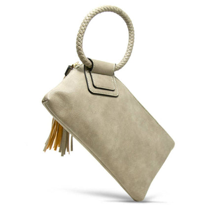 Sage Soft Vegan Leather Wristlet/Clutch