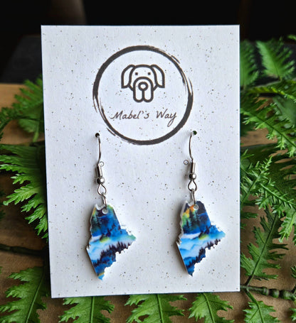 Maine Scenic Mountain Earrings