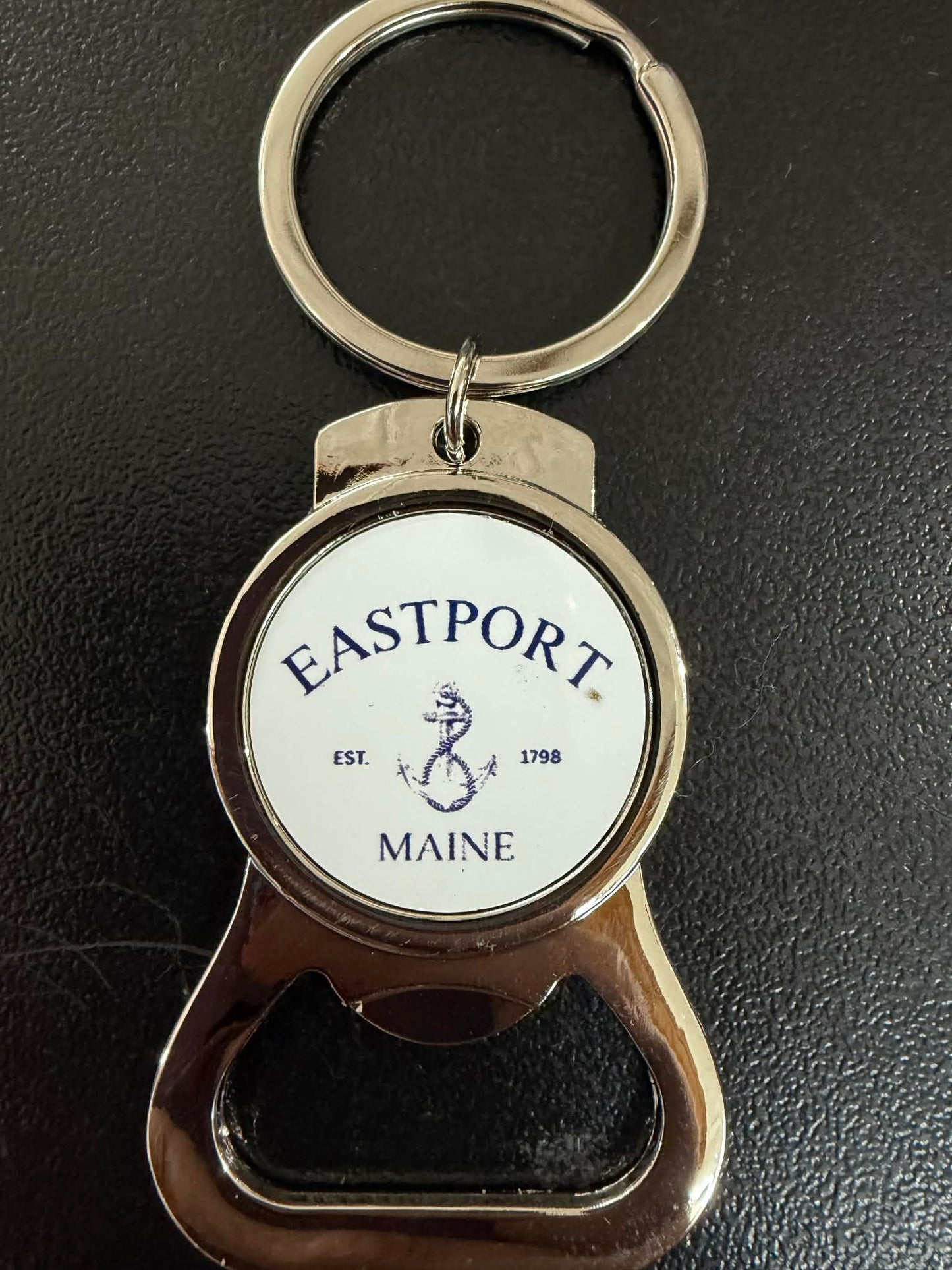 Maine themed keychain with bottle opener