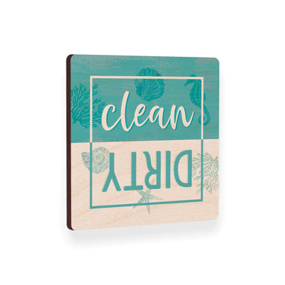 Clean/Dirty Maple Veneer Magnet
