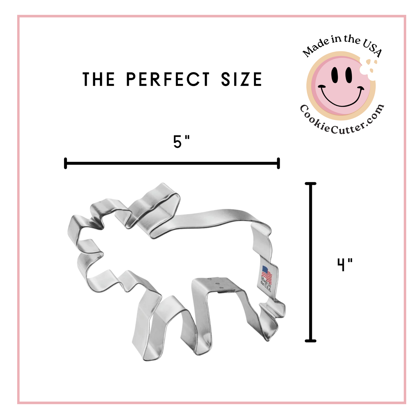 Moose Body Cookie Cutter 5"