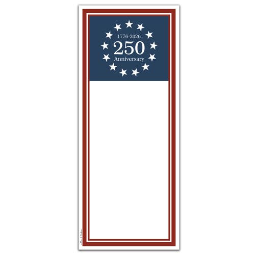 Magnetic Note Pad USA 250th Anniversary