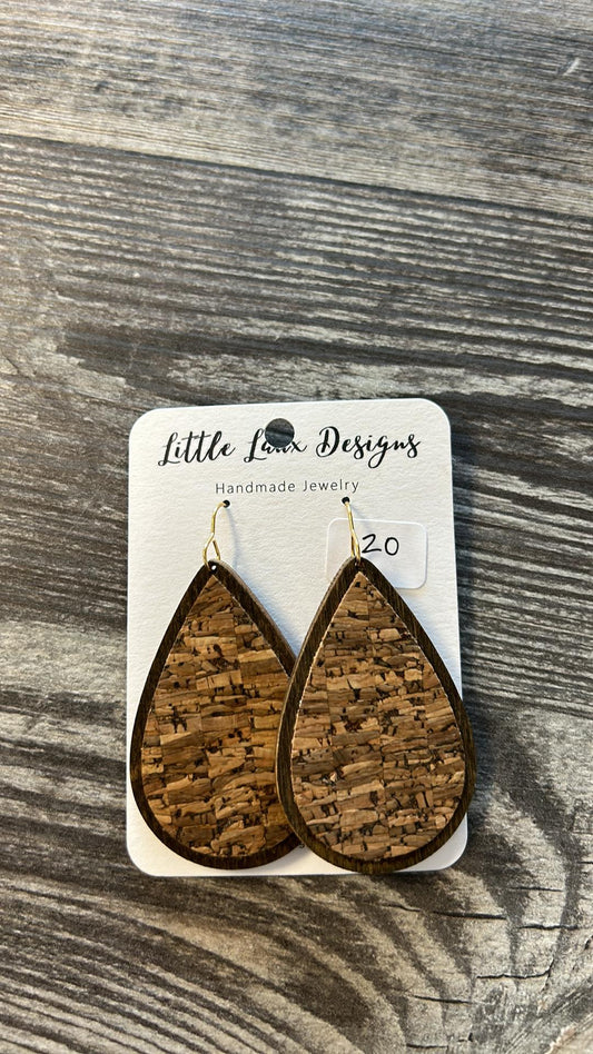 little laux designs large cork earrings
