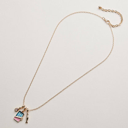 Fish Sardine Can  Charm Necklace