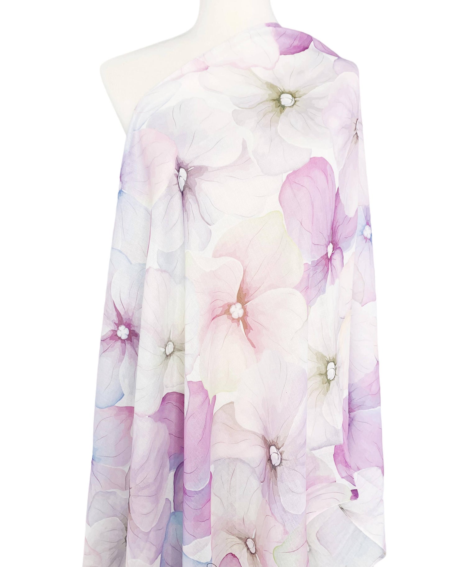 JC071107 Pink Floral Scarf
