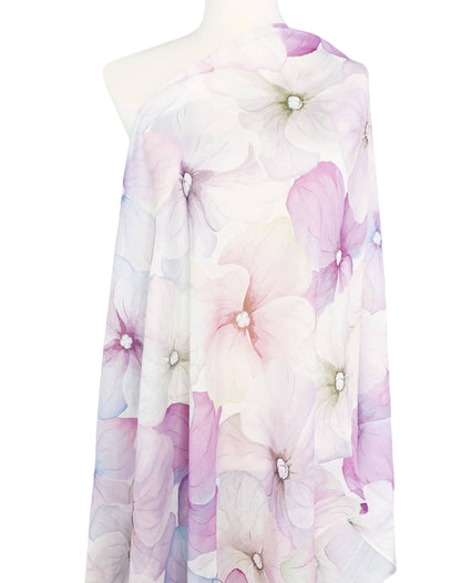 JC071107 Pink Floral Scarf