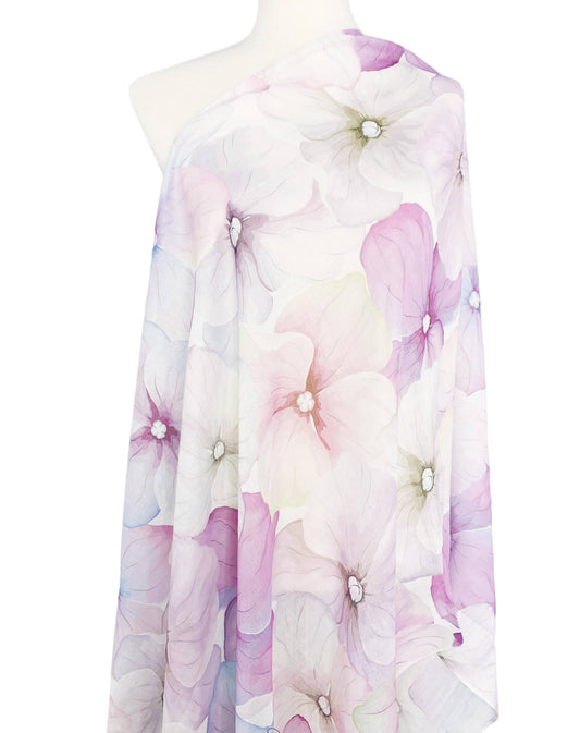 JC071107 Pink Floral Scarf