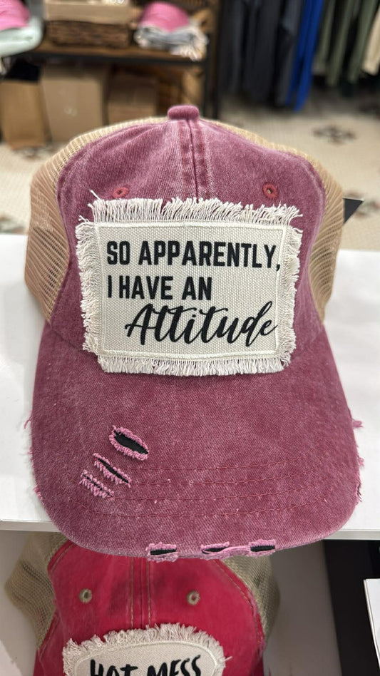 Women I have an attitude Hat