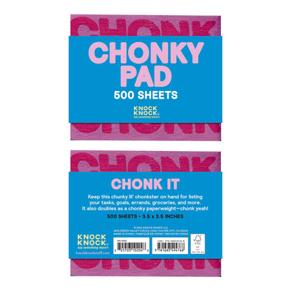 Chonky Checklist Chonky Note