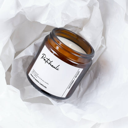 Patchouli - Essential Oil Candle - Organic Soy Wax
