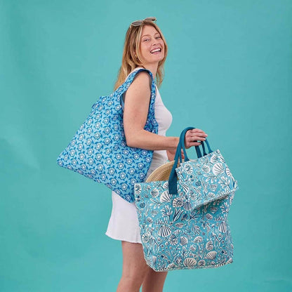 Turtles blu Reusable Shopping Bag