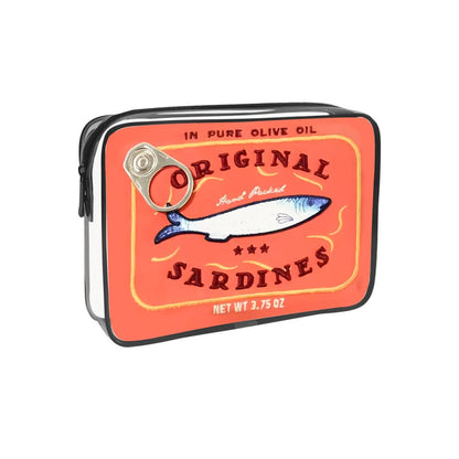 Sardine Can Print PVC Cosmetic Bag Clear Makeup bag