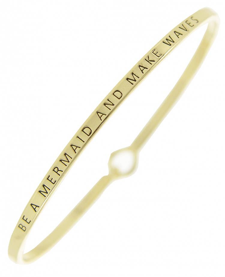 BE A MERMAID AND MAKE WAVES 3mm Bangle