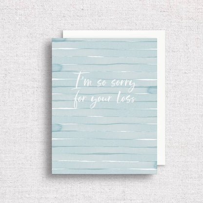 I'm So Sorry For Your Loss Greeting Card | Miscarriage Card