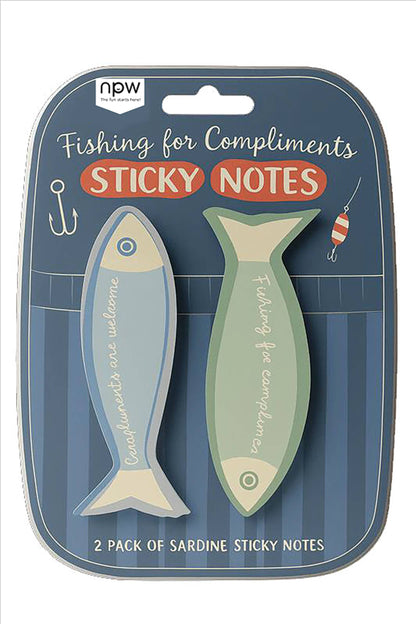 Sardine Sticky Notes 2 Pack