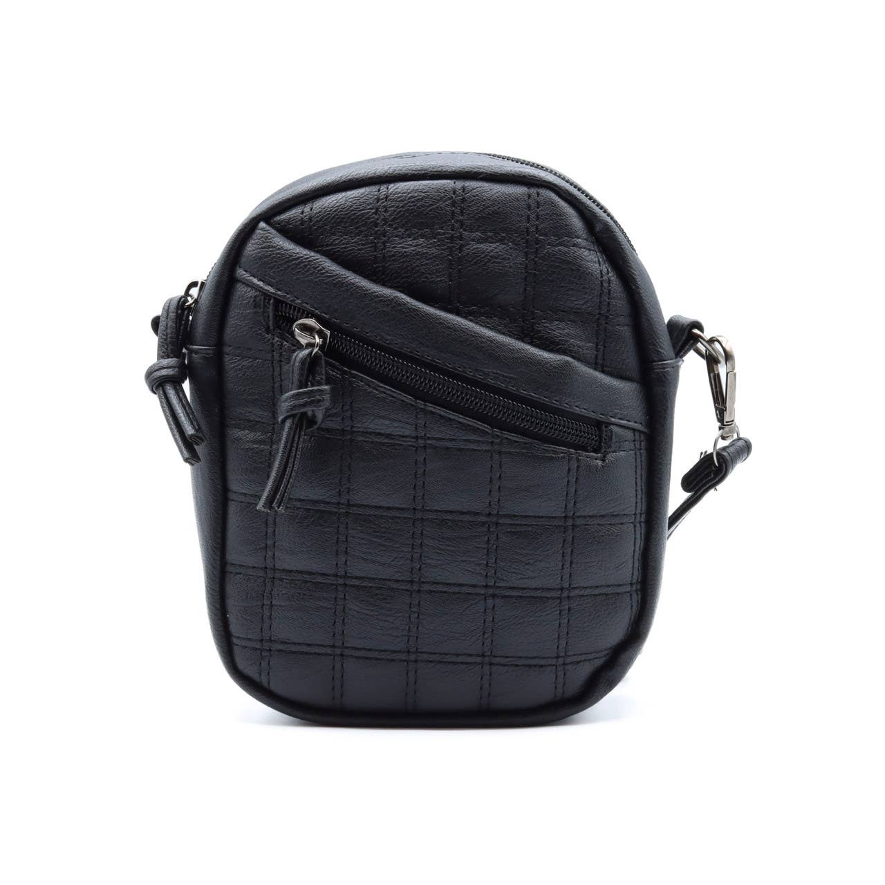 Vegan Leather Mini Quilt Crossbody bag