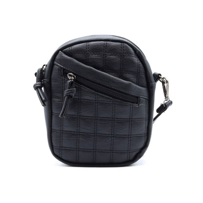 Vegan Leather Mini Quilt Crossbody bag