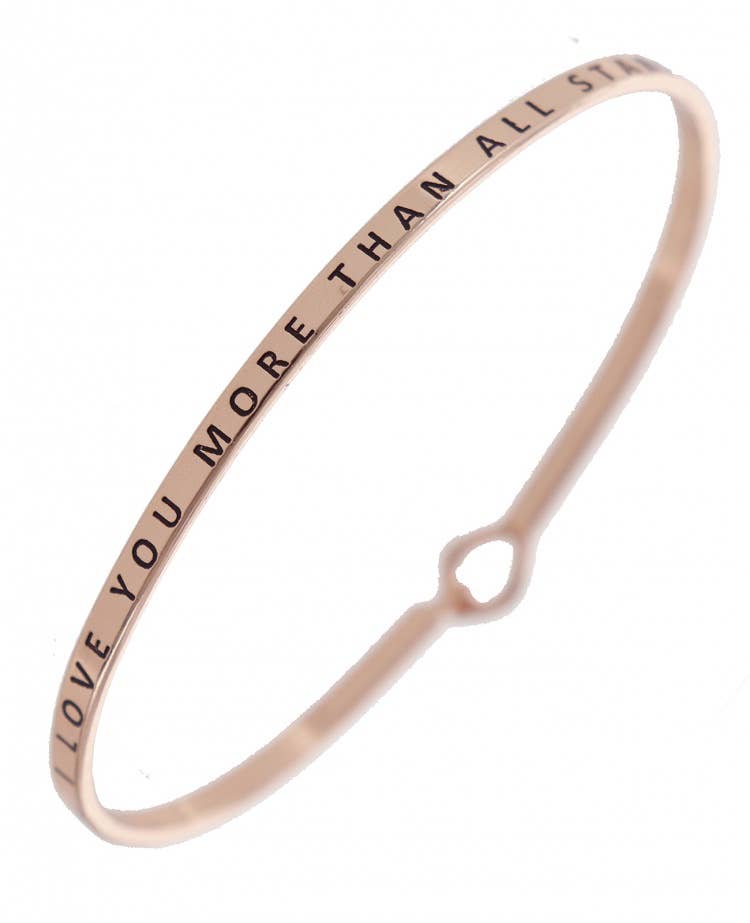 I LOVE YOU MORE THAN ALL STARS 3mm Bangle