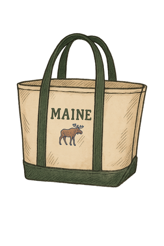 Maine Moose Tote Sticker