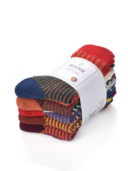 Rufia - 1 Pair of Bohemian Wool-Blend Socks