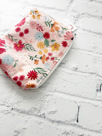 Small Cosmetics Bag-Spring Floral
