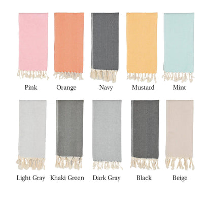 Herringbone Turkish Tea Towel, 20x40 in
