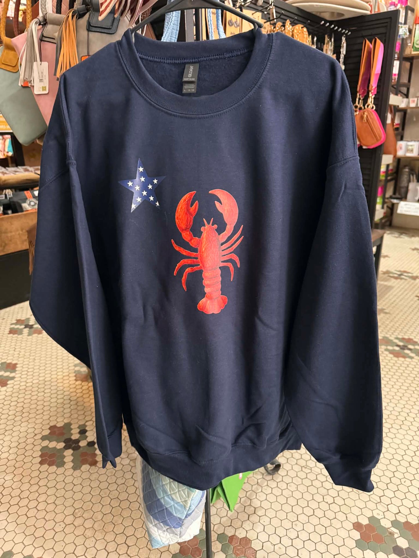Americana Lobster & Star Crewneck