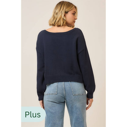 Boatneck Knit Lobster Sweater