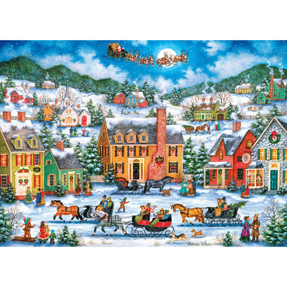 Season's Greetings - Christmas Eve Fly By 1000 Piece Puzzle