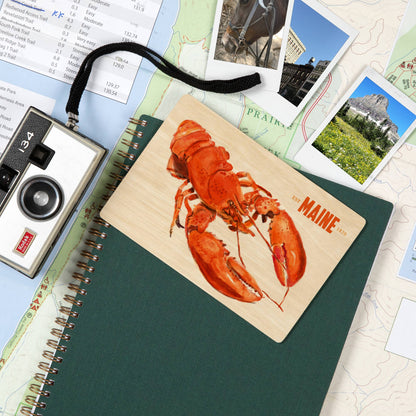 Maine Lobster WOOD POSTCARD