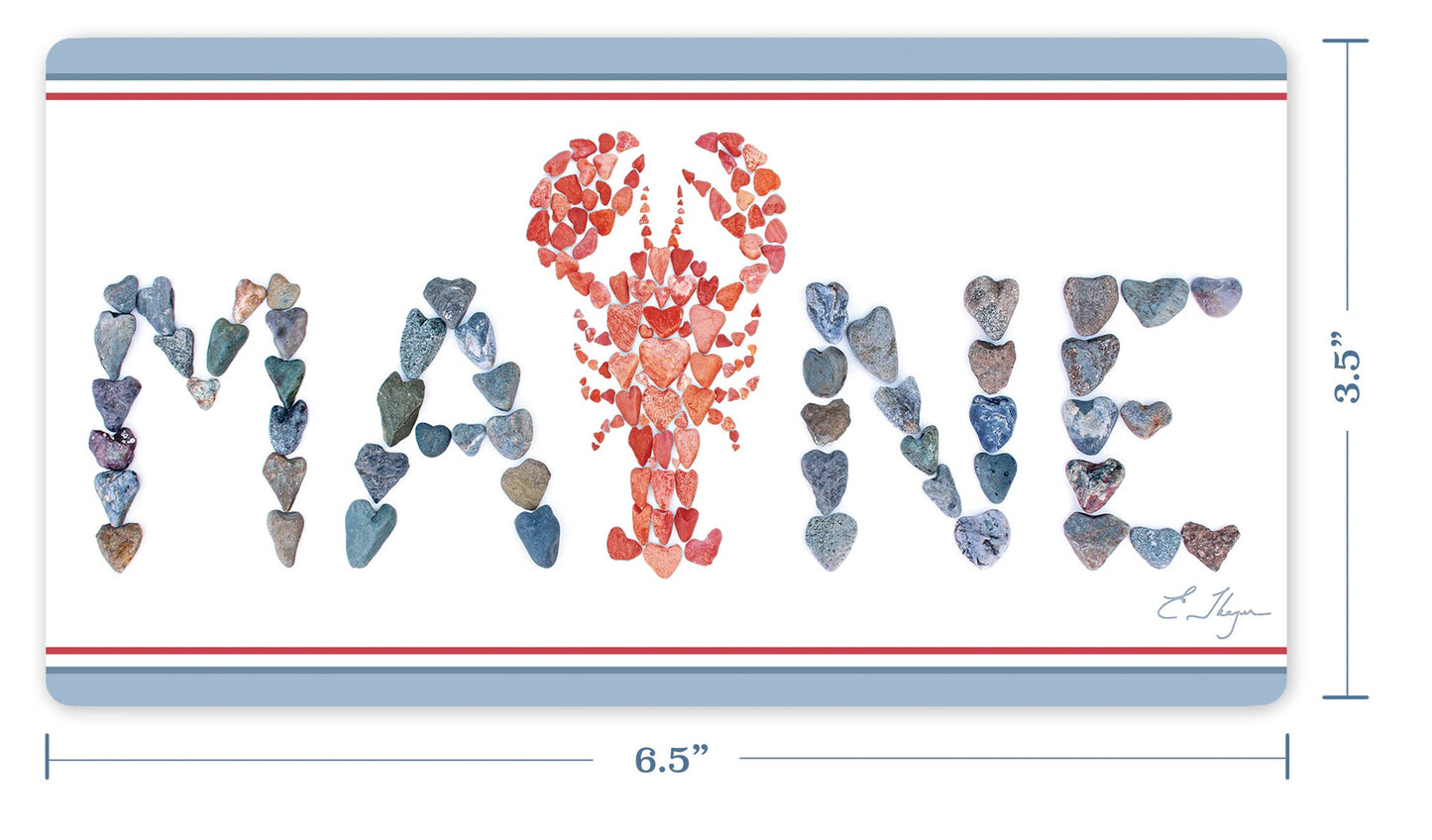 Vinyl Stickers | Maine red lobster Bumper Sticker