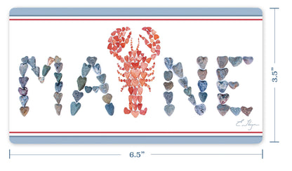 Vinyl Stickers | Maine red lobster Bumper Sticker