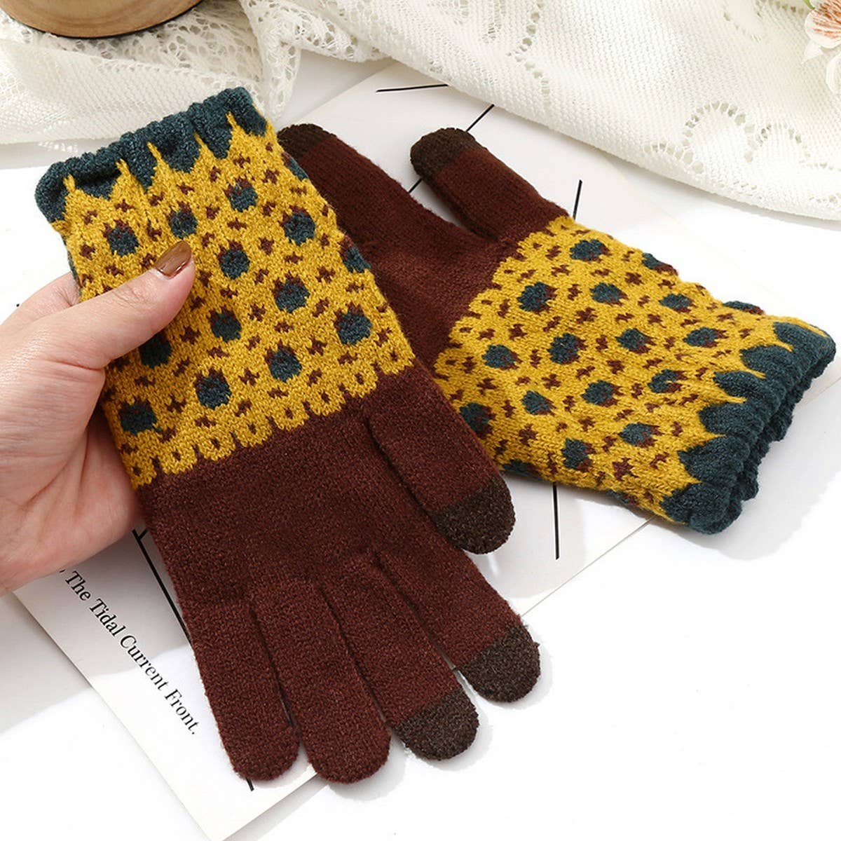 Cute Knit Gloves for Women  Touchscreen