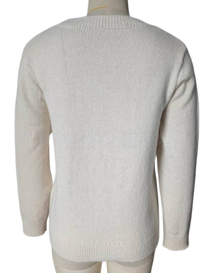 Red Claw lobster jacquard knit sweater fall winter pullover