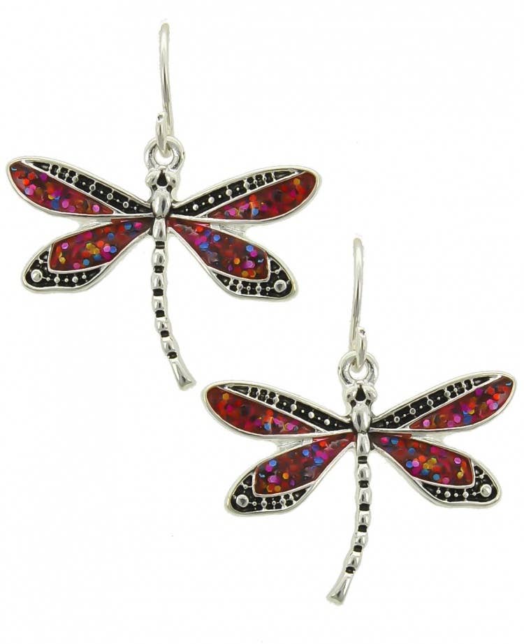 Glitter Dragonfly Earrings