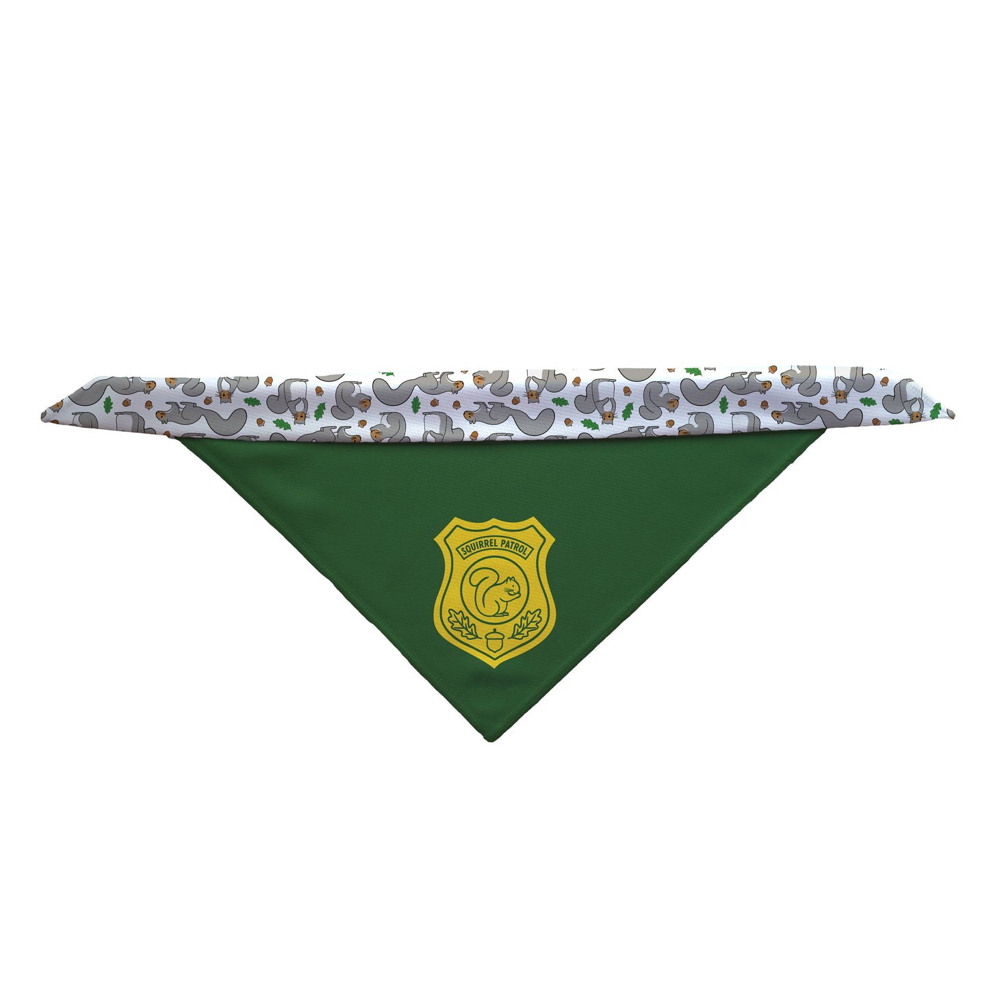 Squirrel Patrol Reversible Dog Bandana