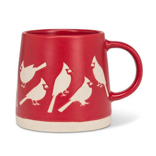 Wide Base Mug with Cardinals