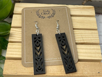 Rectangle Mandala Earrings