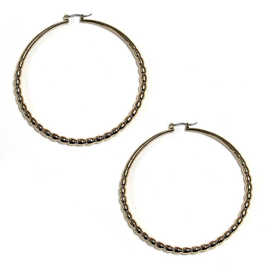 Rose Gold Grace Hoop Earrings