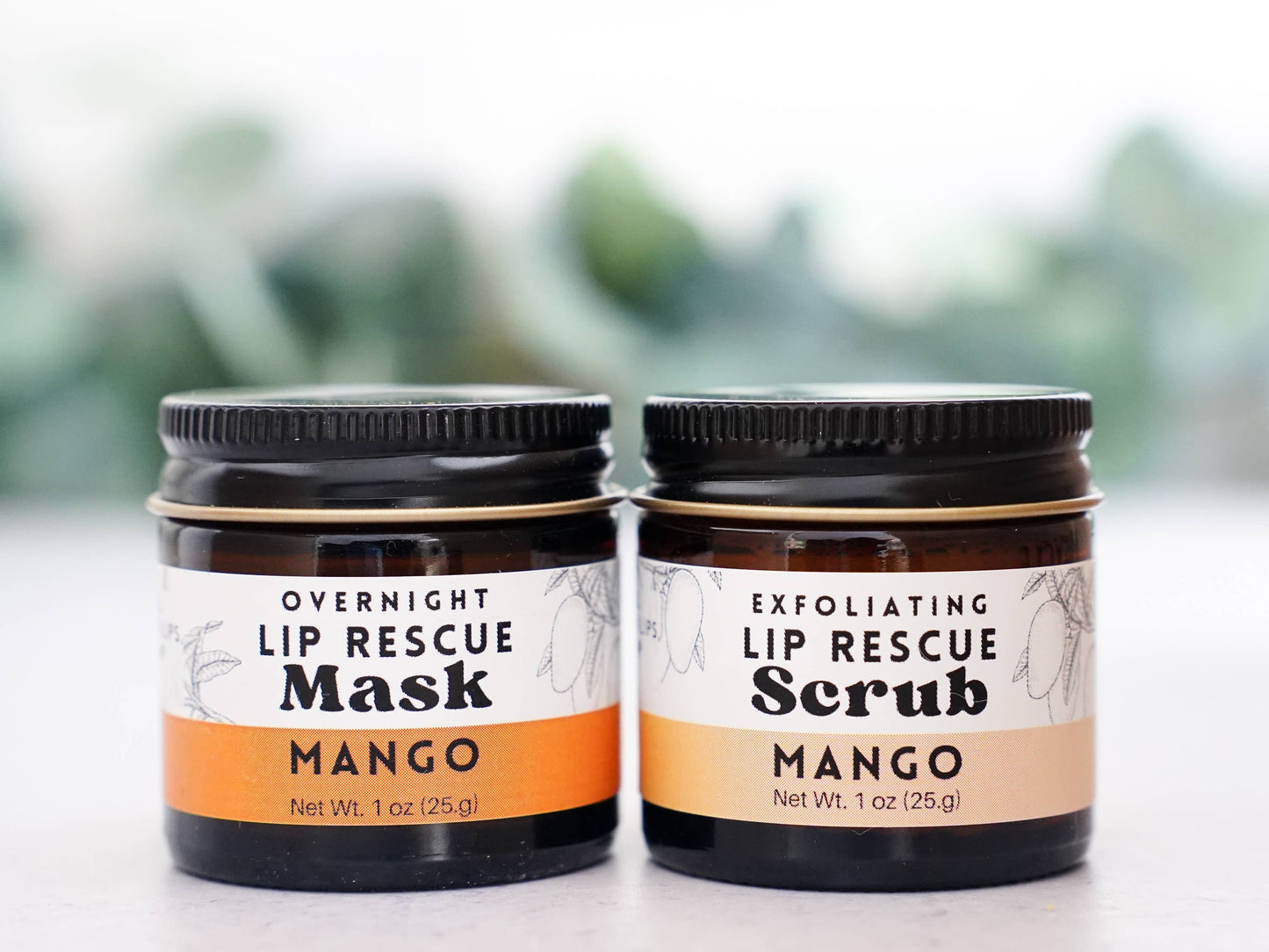 Lip Rescue Exfoliating Sugar Scrub 1oz Jar - Mango