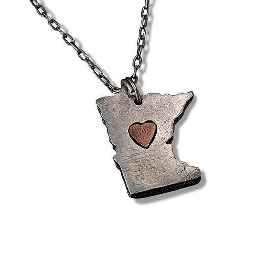 Home State Jewelry - Pewter State Necklace