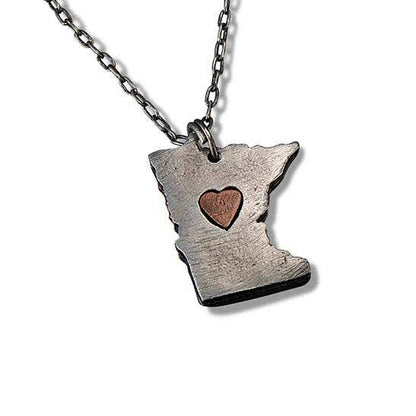 Home State Jewelry - Pewter State Necklace