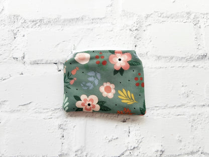 Small Fabric Pouch-Spring Floral