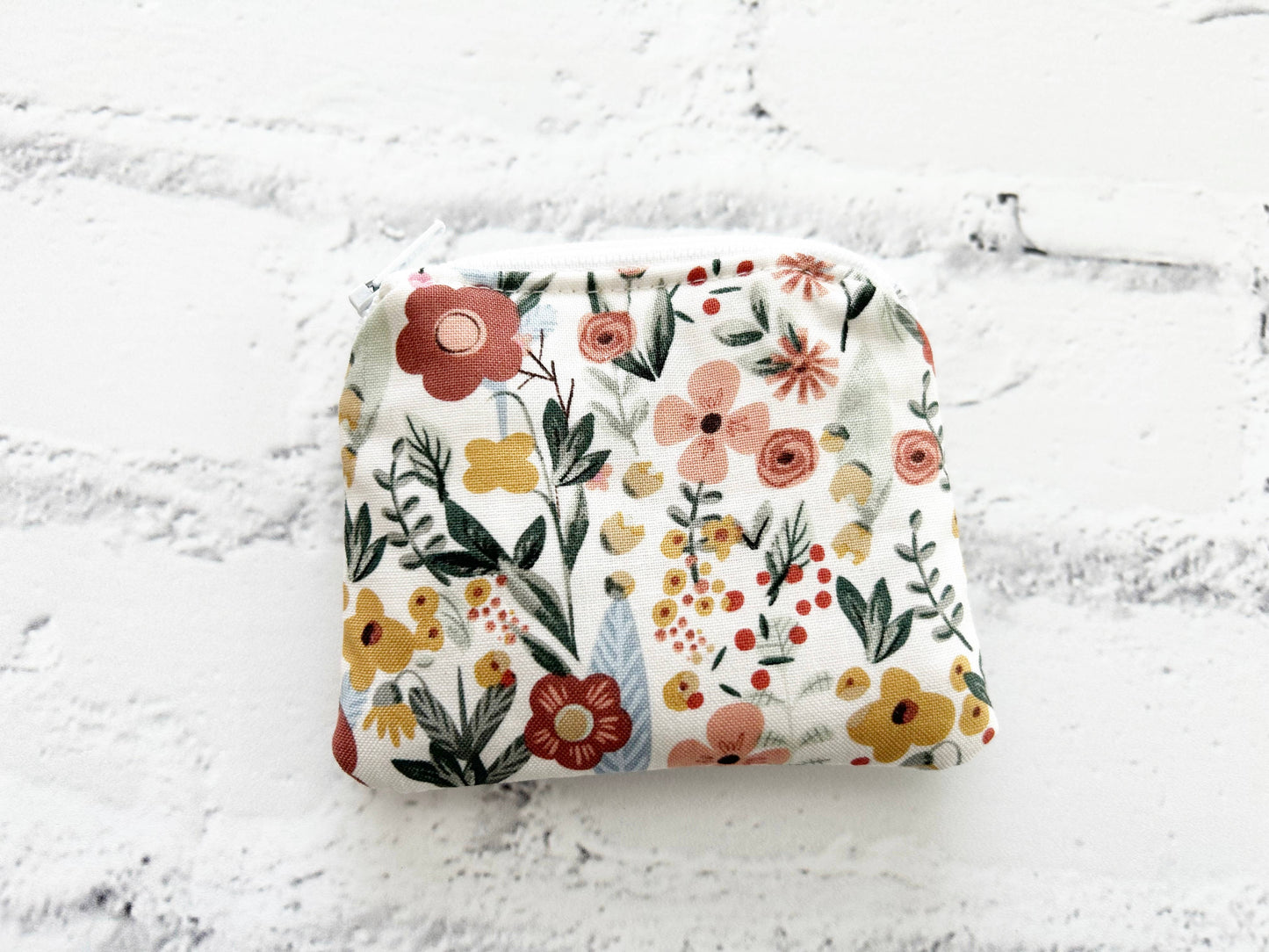 Small Fabric Pouch-Summer Florals