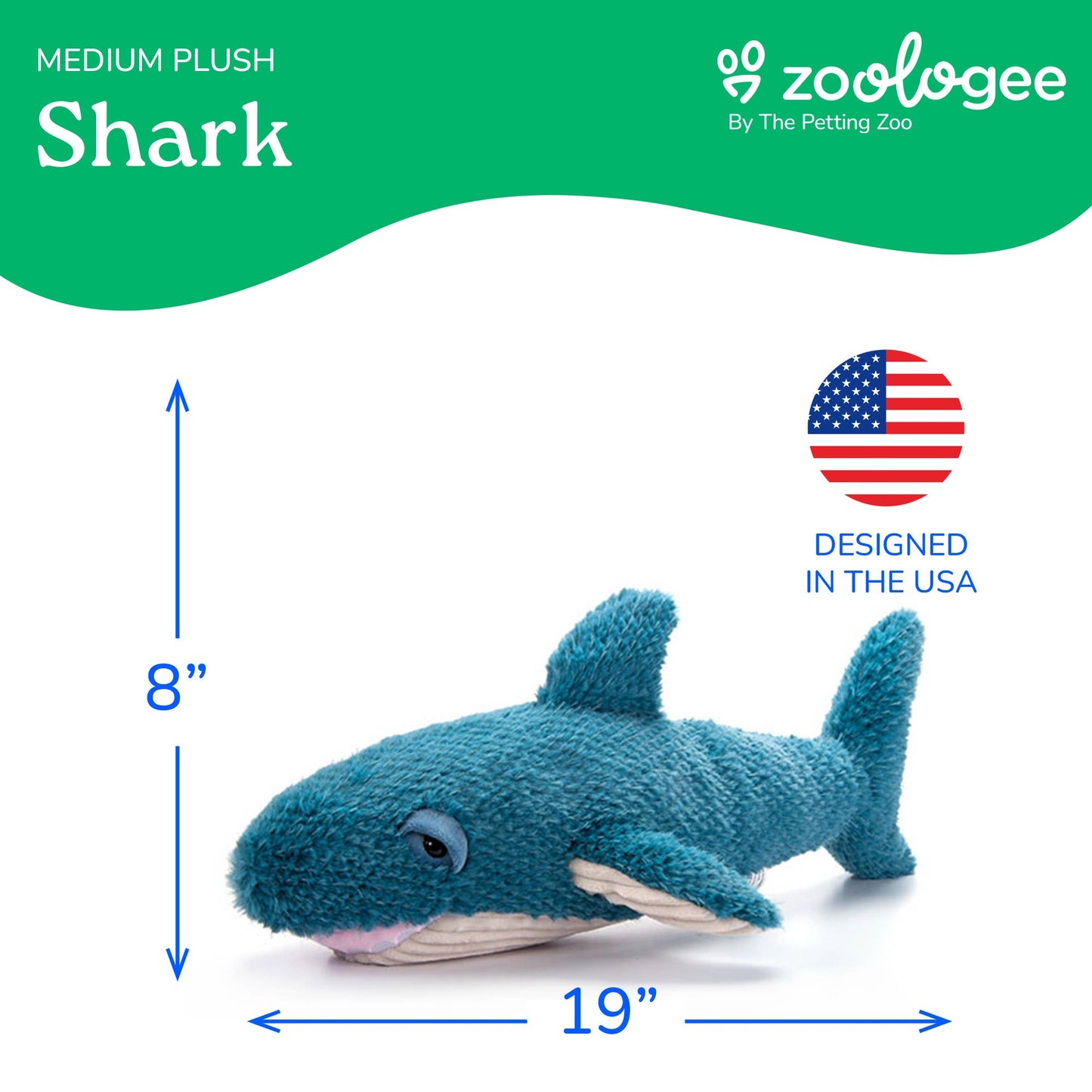 17" (45cm) Sea Fuzzlez Shark Sea Life
