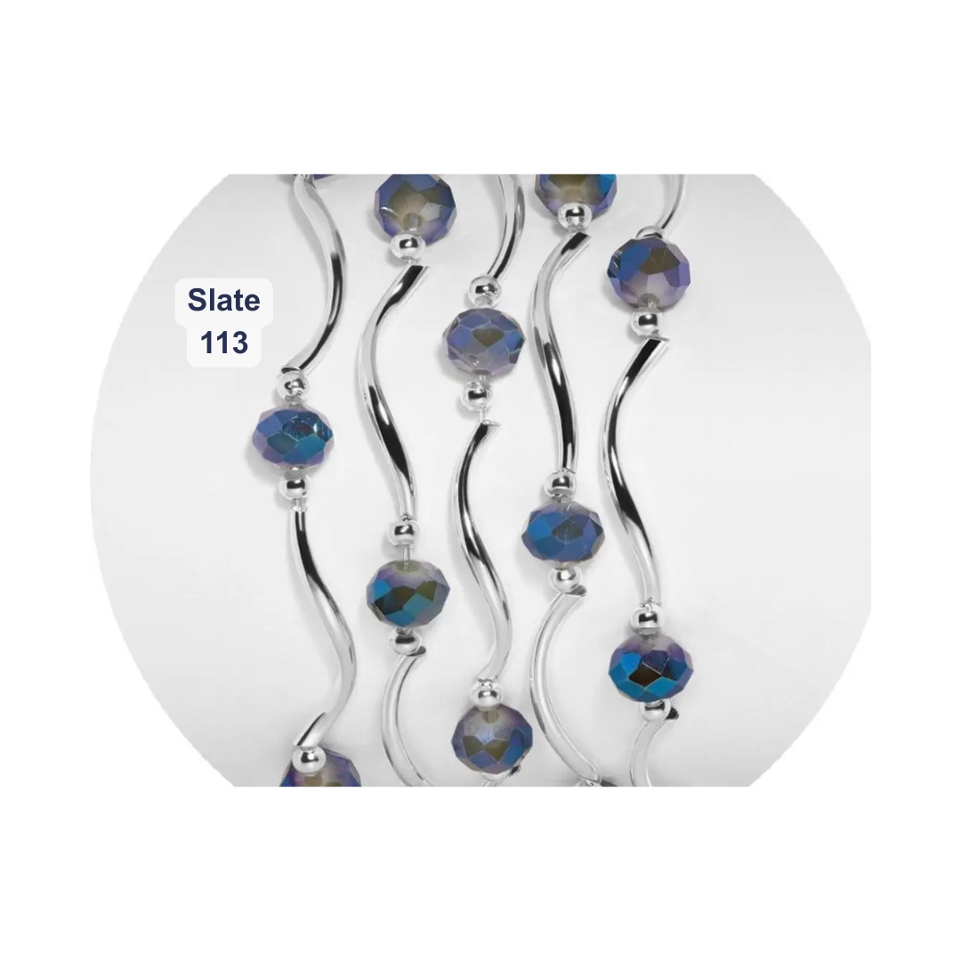 Classic Crystal Beaded Stretch Bracelets