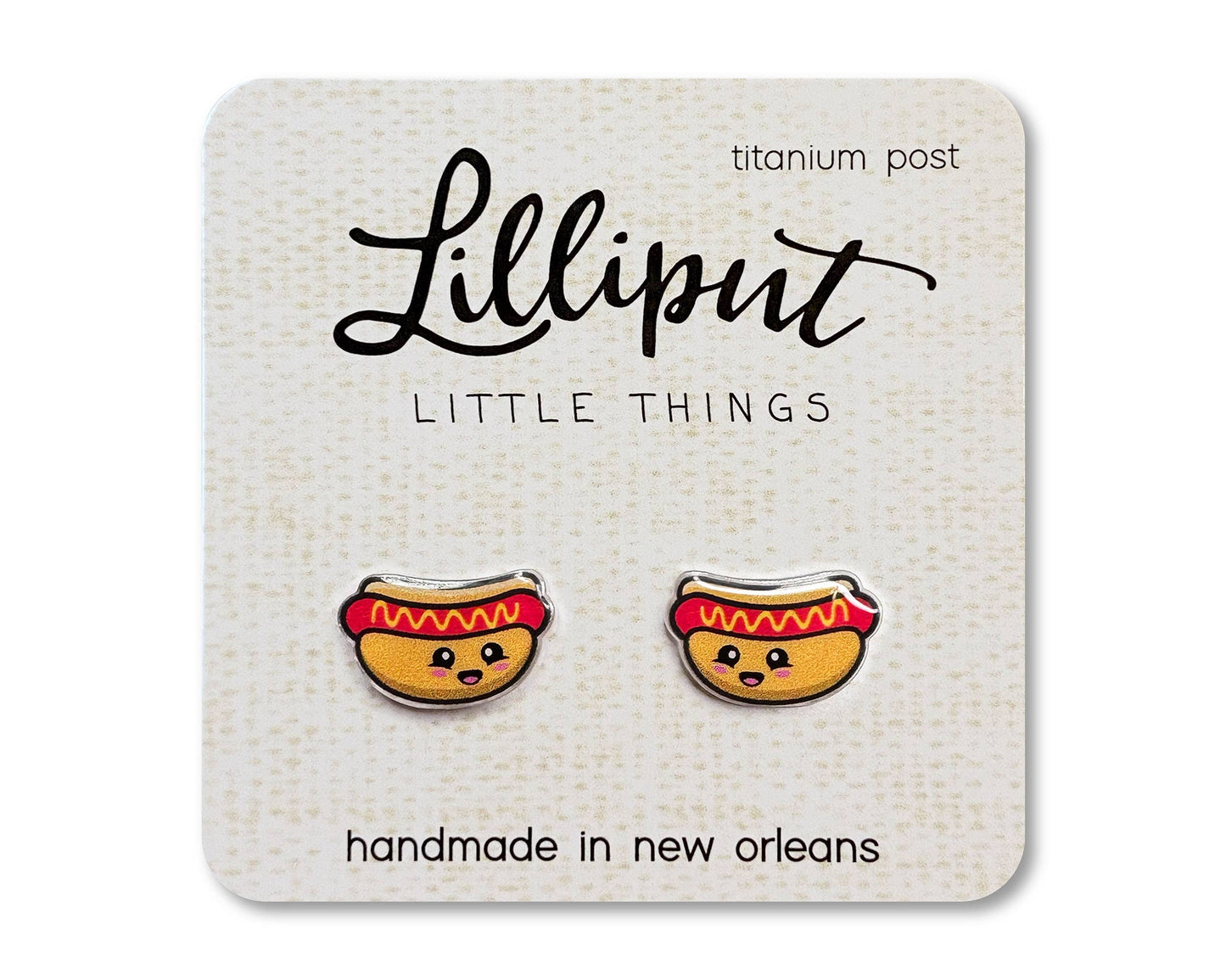 Hot Dog Earrings