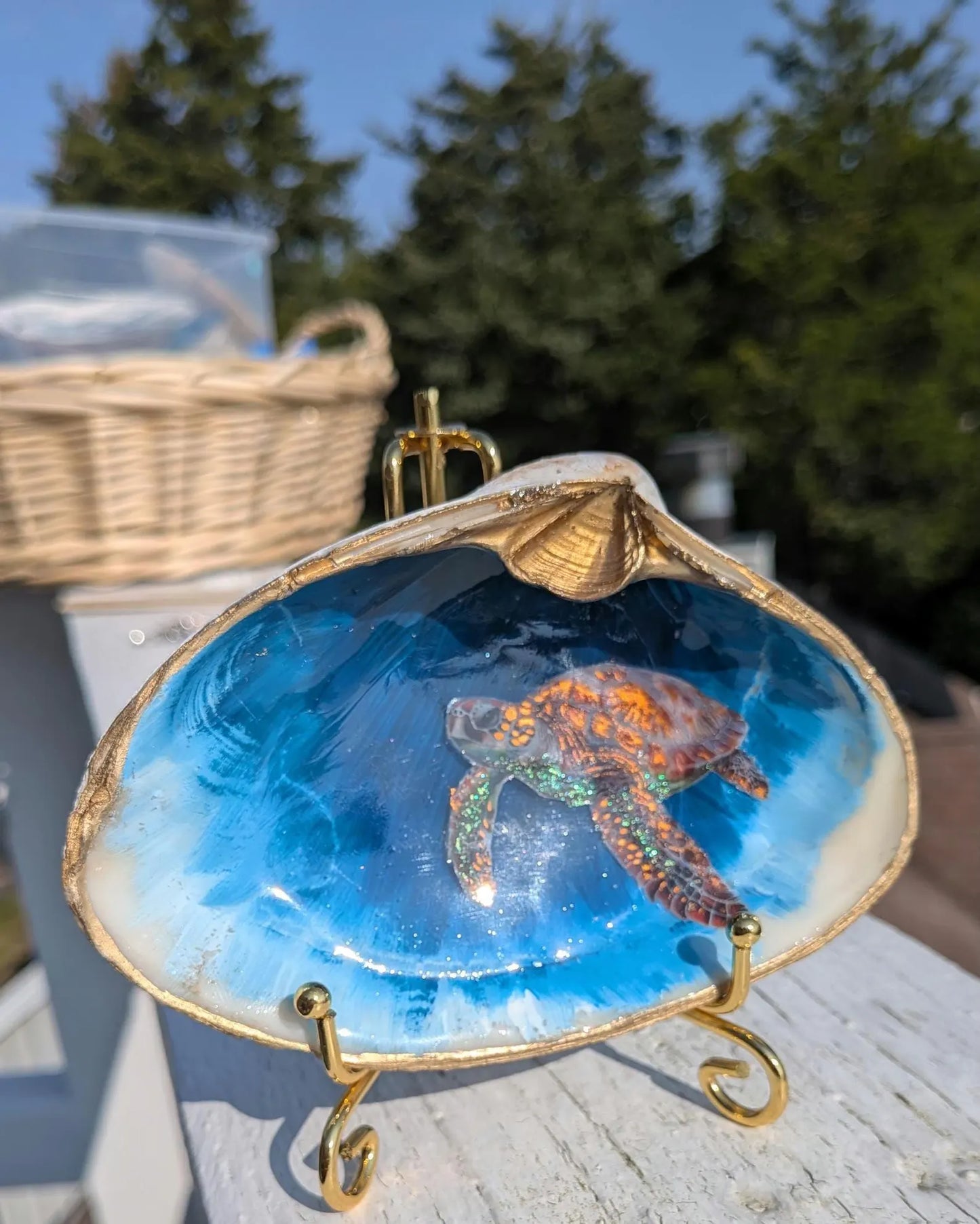 Luxury Small Scallop Shell Jewelry Dish